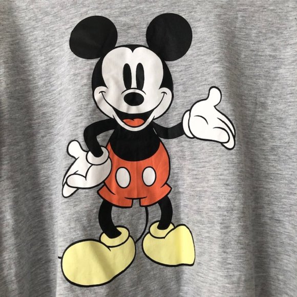 Disney Cropped Mickey Mouse Graphic T-Shirt X-Small - Picture 5 of 9